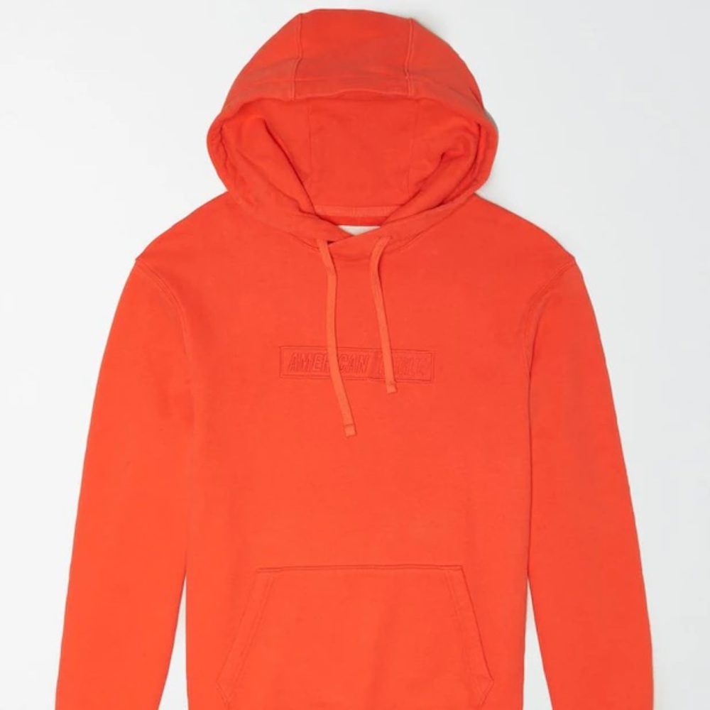 American Eagle Men Orange Iconic Hoodie